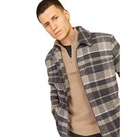 Russel Wool-Blend Utility Zip Jacket