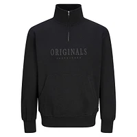 Frederiksberg Mockneck Quarter-Zip Logo Sweatshirt