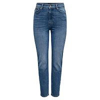 Emily High-Rise Straight Ankle Jeans