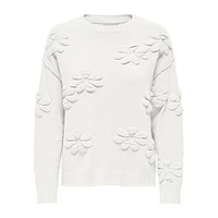 Crochet Floral-Detail Sweater