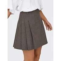 Dell Pleated Mélange Mini Skirt