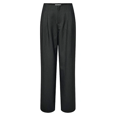 Marion Pleated High-Waist Wide-Leg Pants