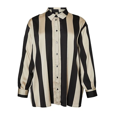 Plus Colina Striped Button-Front Shirt