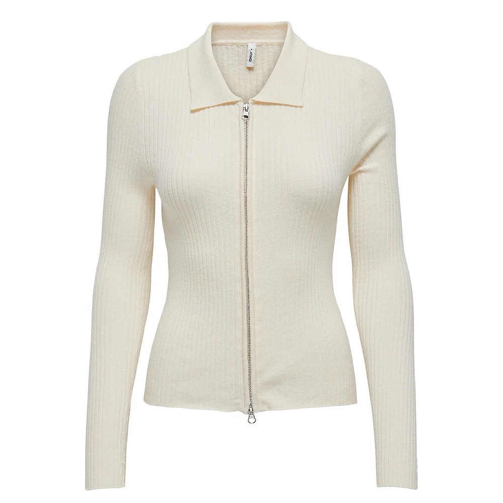 Ibi Polo Zip Cardigan