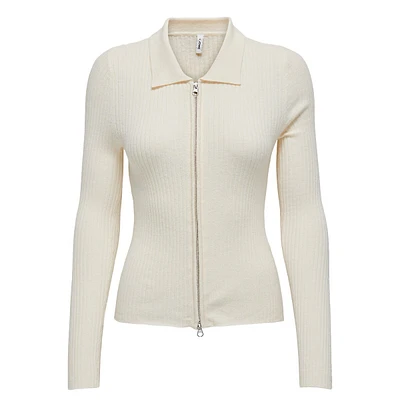 Ibi Polo Zip Cardigan