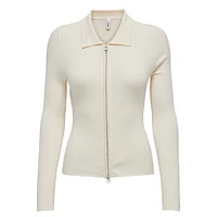 Ibi Polo Zip Cardigan