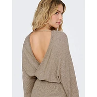 Ibi Tied Surplice Dolman Sweater Dress