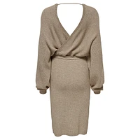 Ibi Tied Surplice Dolman Sweater Dress