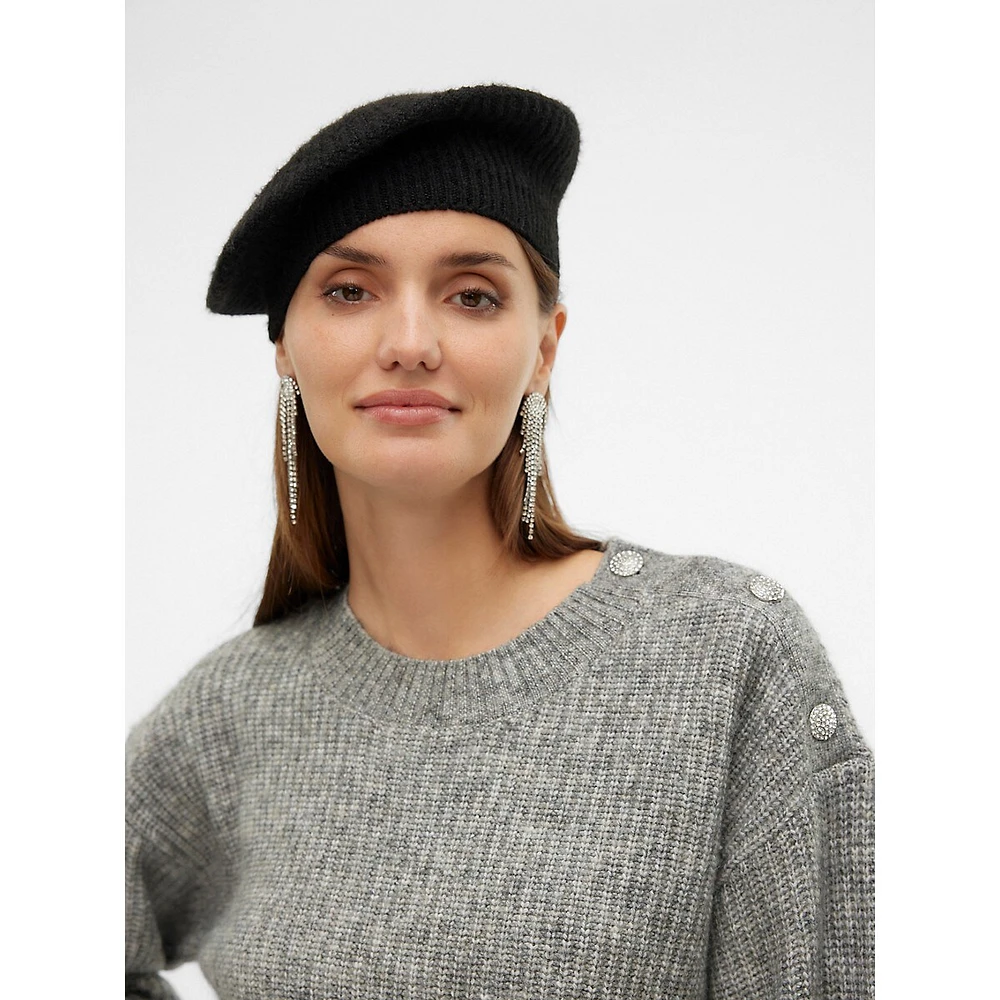 Betty Rib-Knit Beret