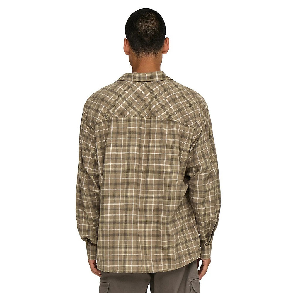 Archer Relaxed Washed Cotton Check Shirt