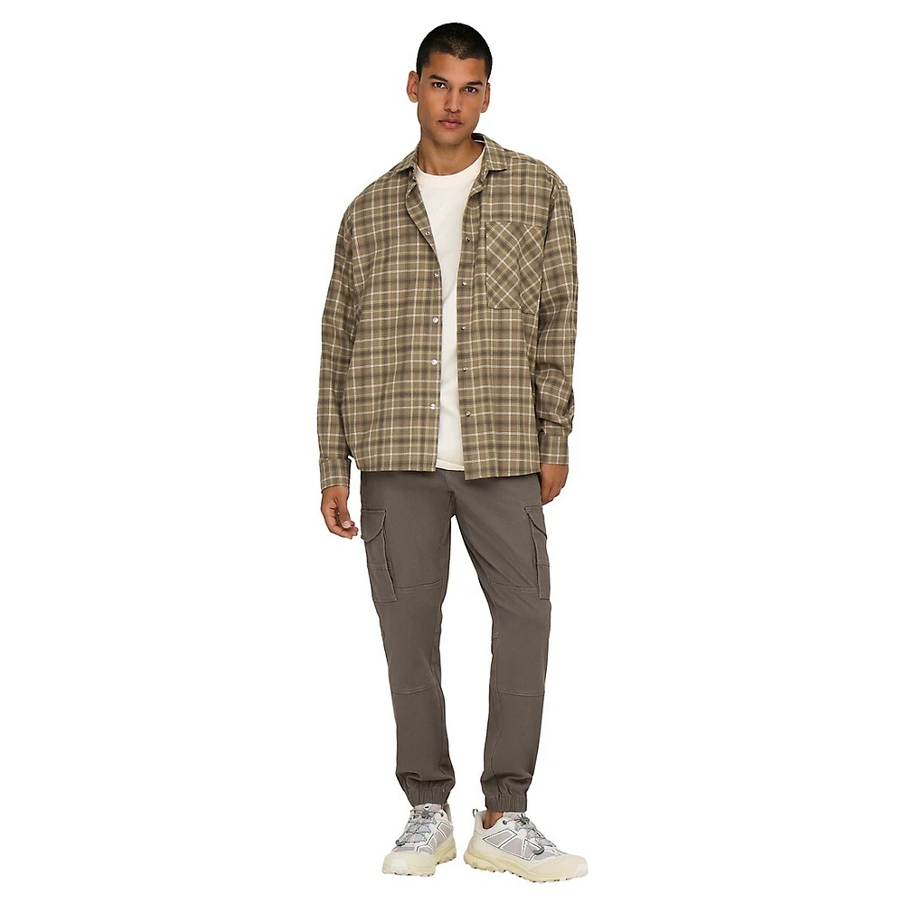 Archer Relaxed Washed Cotton Check Shirt