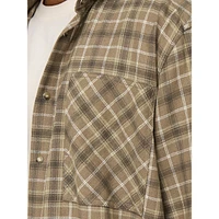 Archer Relaxed Washed Cotton Check Shirt