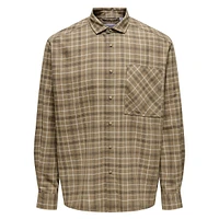 Archer Relaxed Washed Cotton Check Shirt