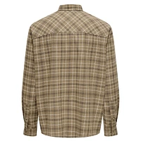 Archer Relaxed Washed Cotton Check Shirt