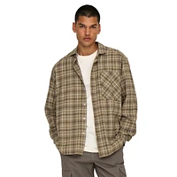 Archer Relaxed Washed Cotton Check Shirt