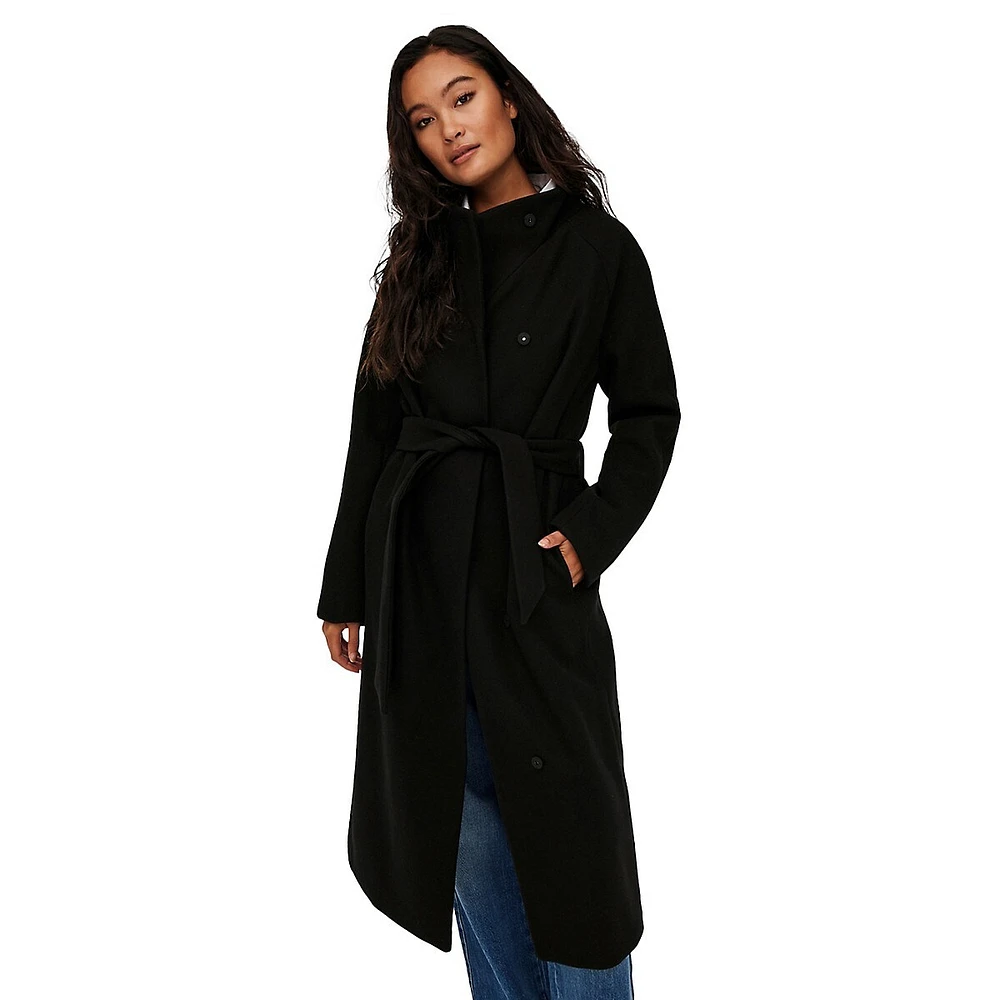 Ella Highneck Belted Coat