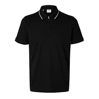 Fav Quarter-Zip Organic Cotton-Blend Polo Shirt