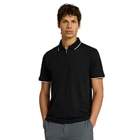 Fav Quarter-Zip Organic Cotton-Blend Polo Shirt