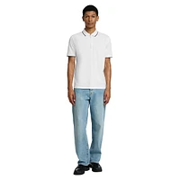 Fav Quarter-Zip Organic Cotton-Blend Polo Shirt