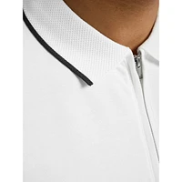 Fav Quarter-Zip Organic Cotton-Blend Polo Shirt