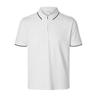 Fav Quarter-Zip Organic Cotton-Blend Polo Shirt
