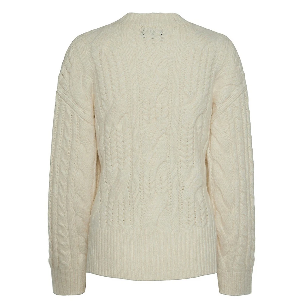 Nable Mixed-Knit Sweater