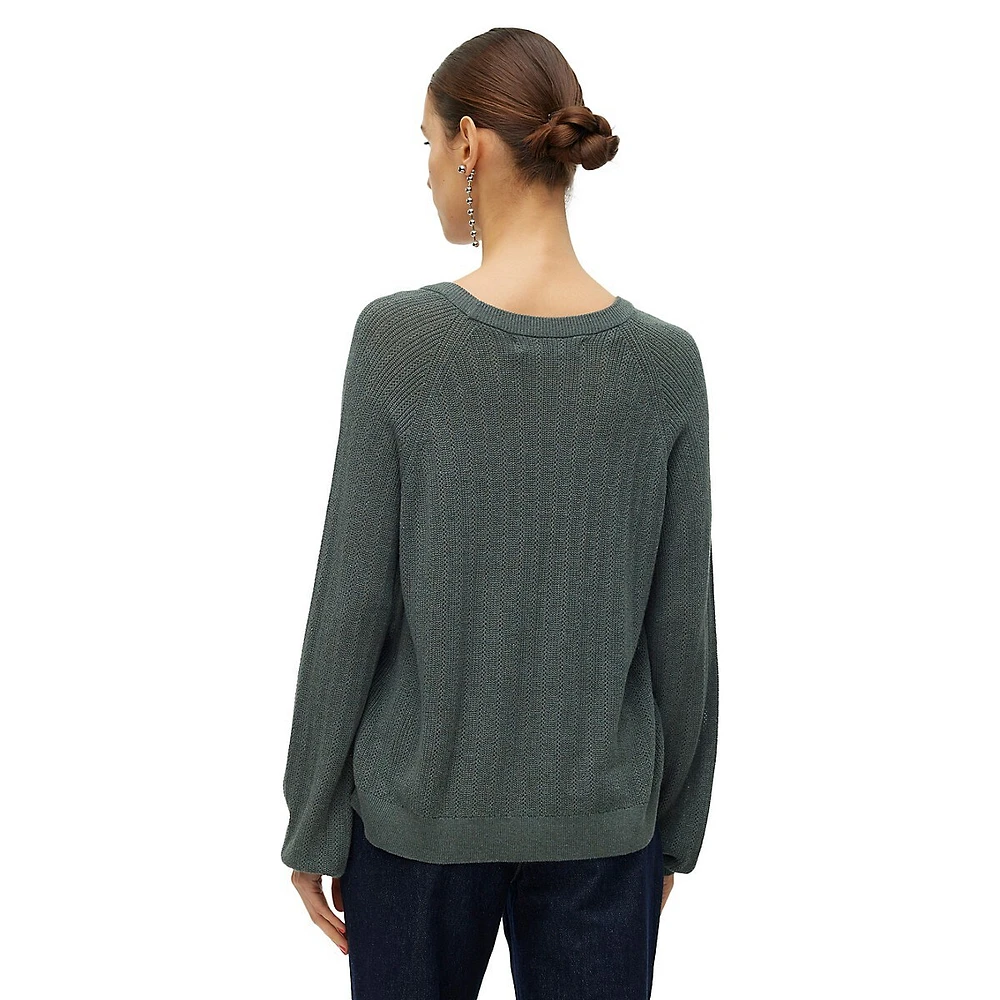 Newlexsun Balloon-Sleeve Sweater