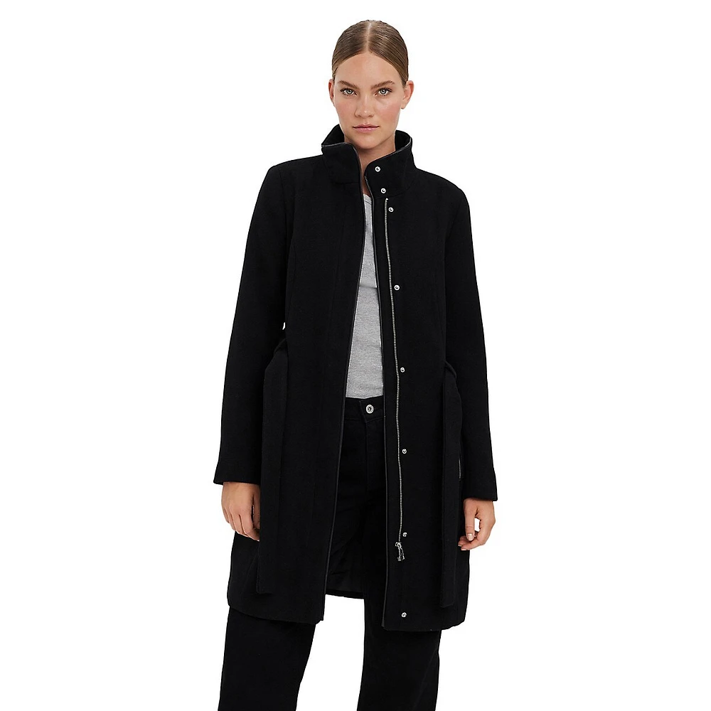 Class Bessy High-Neck Belted Coat