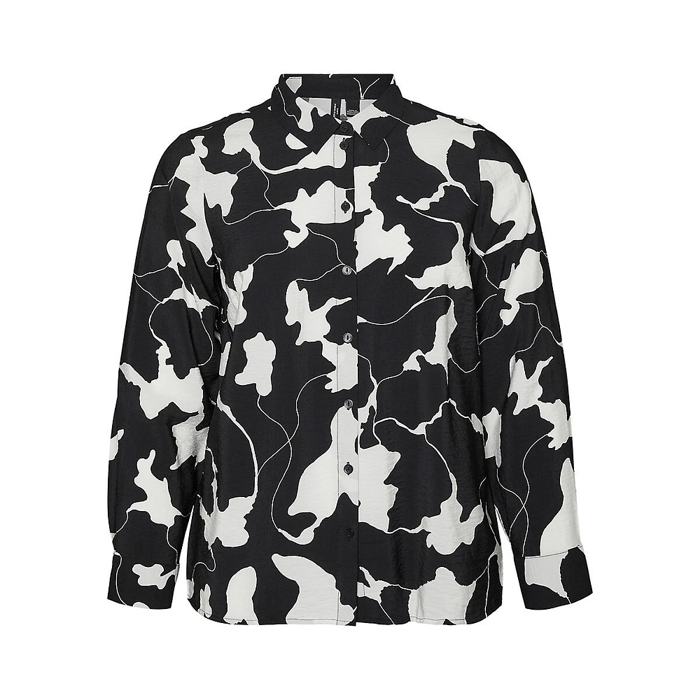 Plus Josie Abstract-Print Shirt