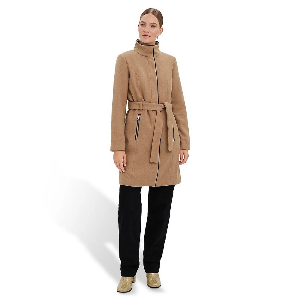 Class Bessy High-Neck Belted Coat