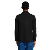 Glen Washed Organic Cotton Blazer