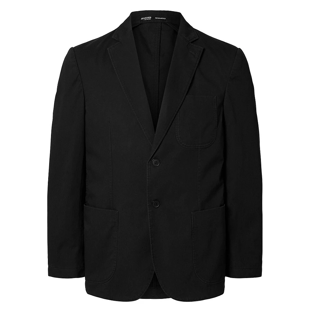 Glen Washed Organic Cotton Blazer