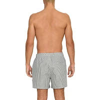 Ted Seersucker Striped Swim Shorts