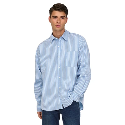 Barret Striped Poplin Shirt