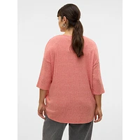 Plus 3/4-Sleeve Top