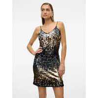 Ombré Sequin Shimmer Dress