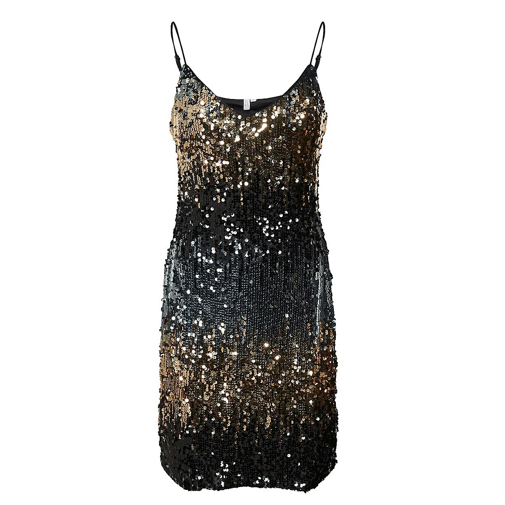 Ombré Sequin Shimmer Dress