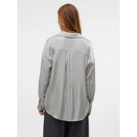 Oversized Satin Shirt