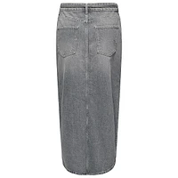 Gianna Tie-Waist Denim Midi Skirt