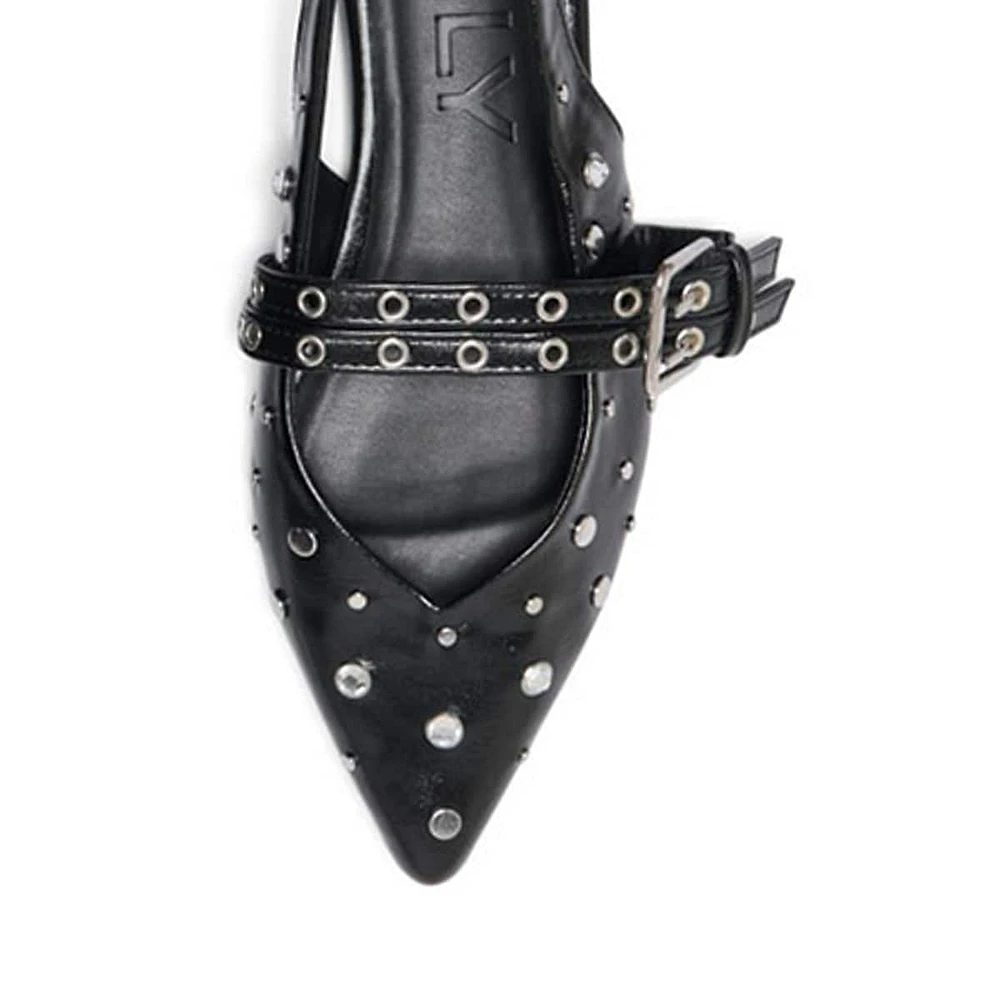 Studded Slingback Flats