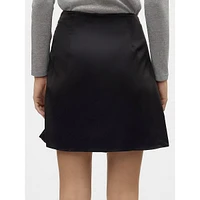 Twist-Knot High-Waist Skirt