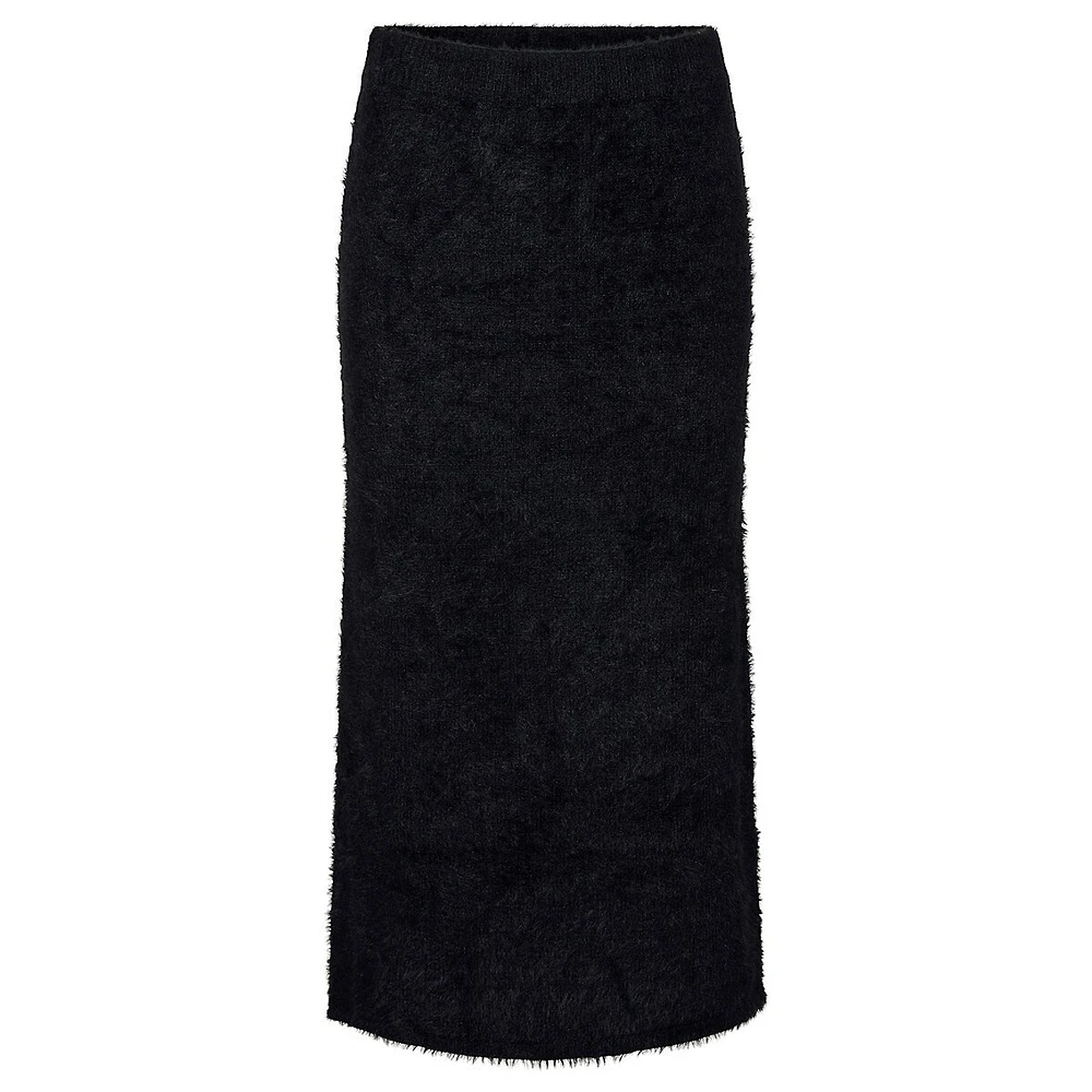 Renny High-Waisted Long Knit Skirt