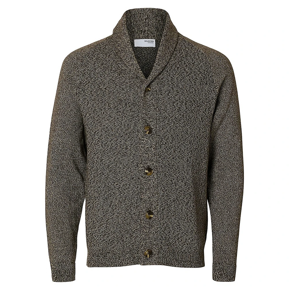 Nash Shawl-Collar Knit Cardigan