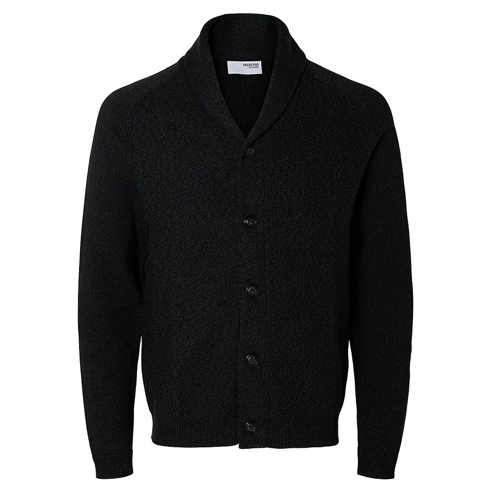 Nash Shawl-Collar Knit Cardigan