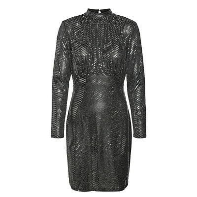 Sequin Mockneck Dress