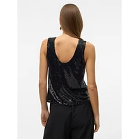 Sleeveless Sequin Top