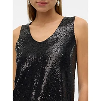 Sleeveless Sequin Top