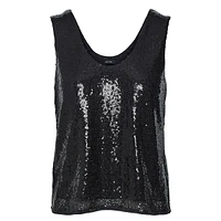 Sleeveless Sequin Top