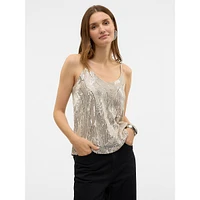 Ellen Sequined Camisole Top