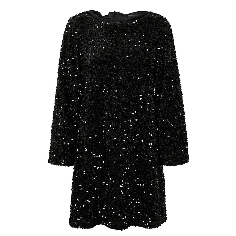 Sequin Shift Dress